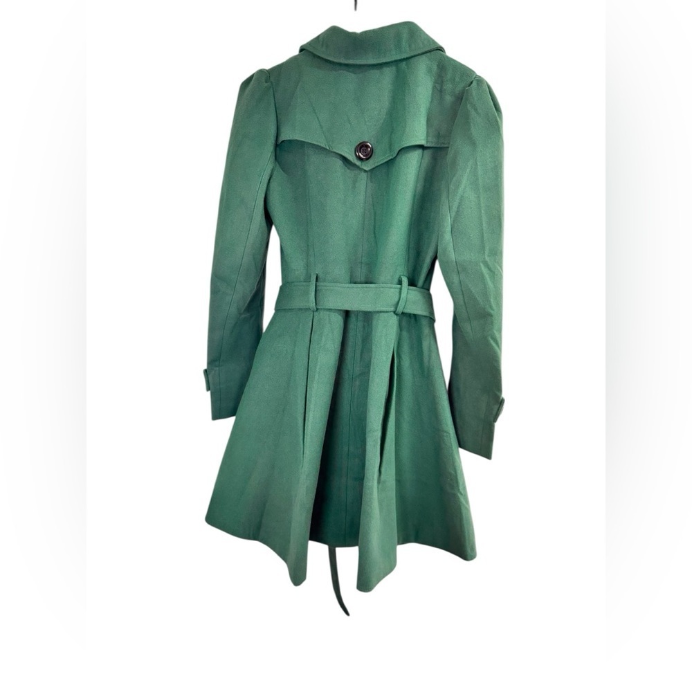 Foremode .Green Trench Coat - Picture 2 of 11